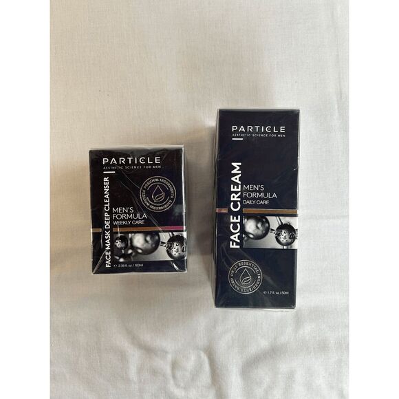 Particle for Men Face Set Face Cream & Face Mask Deep Cleanser Men's Formula NIB - Picture 1 of 5